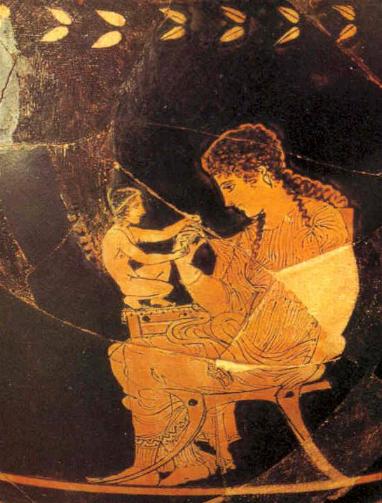 Estatua de Afrodita y Eros